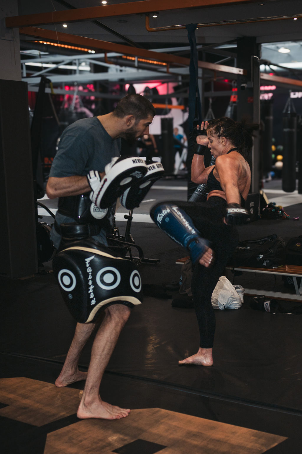 Training in the gym